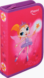 Maped Trousse Fairy, en polyester, rose, garni