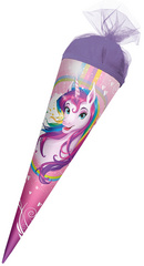 ROTH Geschwister-Schultüte "Einhornportrait", rund, 350 mm