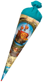 ROTH Schultüte "Piratenschiff", rund, 700 mm