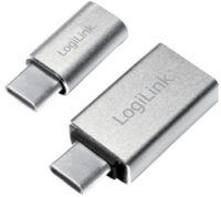 LogiLink kit d'adaptateur USB-C, 2 pièces, argent