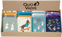 QUO VADIS Boite à bons points, en métal, en présentoir