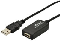 DIGITUS Câble rallonge USB 2.0 haute qualité, 5,0 m