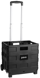 pavo Chariot de transport avec caisse pliante, charge 30 kg