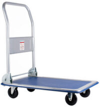 pavo Chariot à plate-forme, capacité: 150 kg, noir/bleu