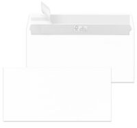 MAILmedia Enveloppe DIN long, autocollant, blanc