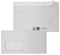 MAILmedia Enveloppes recyclées, format long, auto-adhésif