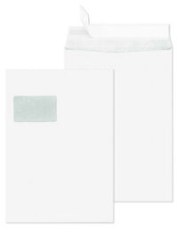 SECURITEX Versandtasche, C4, weiß, mit Fenster, 130 g/qm