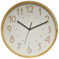 CEP Orium Horloge murale à quartz à cadran bois "OSLO