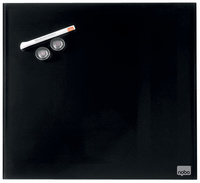 nobo Tableau magnétique en verre, (L)450 x (H)450 mm, noir