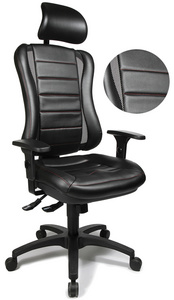 Topstar Fauteuil de bureau "Head Point RS", noir / noir