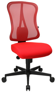 Topstar Fauteuil de bureau "Art Comfort Net", rouge / rouge