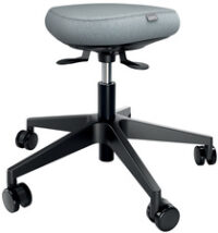 LEITZ Tabouret Ergo Active, roulettes + assise équilibrée