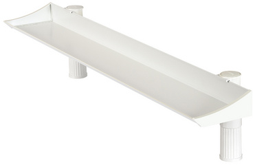 Hansa Support de rangement pour bureau Uno Top Board, gris