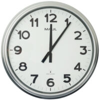 MAUL Horloge murale/radio MAULride, diamètre: 610 mm, argent