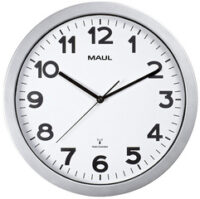 MAUL Horloge murale radioguidée MAULstep, argent