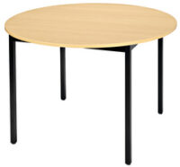 SODEMATUB Table universelle 120ROHN, 1.200 mm, hêtre/noir