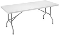 SODEMATUB Table pliante YCZ-183 en plastique, gris clair
