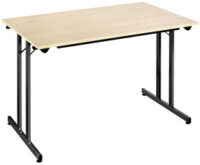 SODEMATUB Table pliante TPMU168EN, 1.600 x 800 mm, érable/