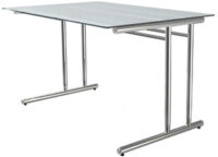kerkmann Bureau ARTLINE, (L)1.600 mm, avec plateau en verre