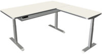 kerkmann Table de bureau assis-debout Move 4 Premium, blanc