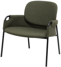 PAPERFLOW Fauteuil visiteur CLOTH, vert