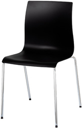 PAPERFLOW Chaise visiteur ARKO, set de 2, noir