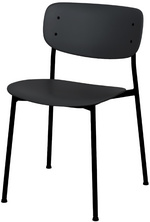 PAPERFLOW Chaise visiteur SOHO, set de 2, noir