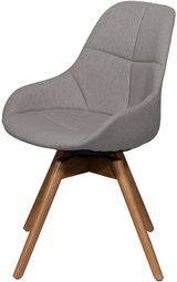 PAPERFLOW Chaise visiteur JUNO, set de 2, gris