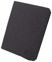 STOP Porte-documents rPET GUAM, A4, PET recyclé, anthracite