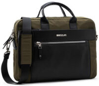 BESTLIFE Business Sacoche pour laptop ALYA, vert foncé/noir