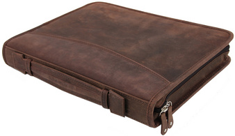 PRIDE&SOUL Serviette classeur VIGGO, A4, cuir, marron