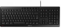 CHERRY Clavier AZERTY STREAM KEYBOARD USB, avec fil, noir