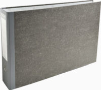 EXACOMPTA Classeur à levier marbré, A3 horizontal,80 mm,gris