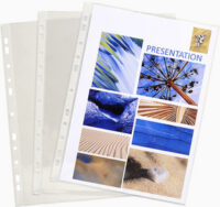 EXACOMPTA Pochette perforée, A4, PVC, lisse, transparent