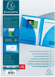 EXACOMPTA Chemise de présentation, en PP, A4, cristal
