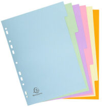 EXACOMPTA Intercalaires en carton, A4, 12 touches