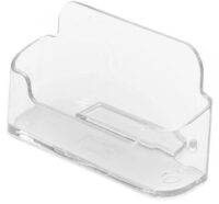 deflecto Porte-cartes de visite, 1 compartiment, transparent