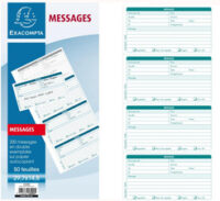 EXACOMPTA Brochure Messages téléphone