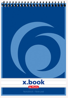 herlitz Bloc-notes à spirale x.book, A5, 50 feuilles, ligné