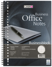 LANDRÉ Bloc business avec spirale sur la longueur, A4,