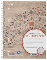 LANDRÉ Cahier "Recycling" A5+, quadrillé, 80 feuilles