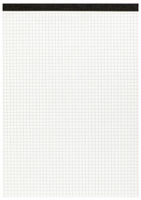 LANDRÉ Bloc-notes sans page de couverture, A4, 50 feuilles,