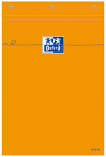 Oxford Bloc-notes, A4, Seyès, 80 feuilles, orange