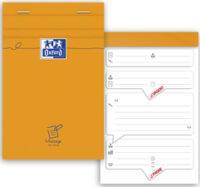 Oxford Bloc message agrafé, 110 x 170 mm, 80 feuilles