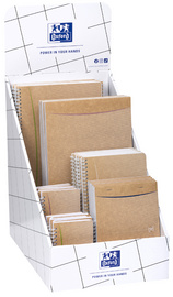 Oxford Bloc-notes + cahier à spirale Touareg, présentoir