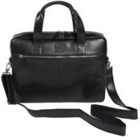 EXACOMPTA Sacoche ordinateur EXACTIVE, cuir, noir