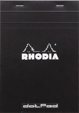 RHODIA Bloc-notes agrafé "dotPad", A5, pointillé, noir