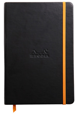 RHODIA Carnet rigide RHODIARAMA, A5, ligné, noir