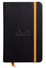 RHODIA Carnet rigide RHODIARAMA, 90 x 140 mm, ligné, noir