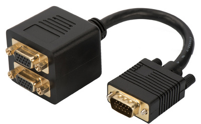 DIGITUS Câble répartiteur 15 broches Sub-D en Y